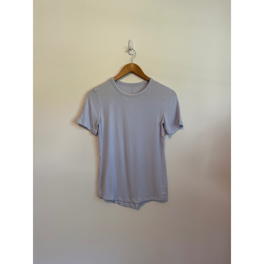 Lululemon Baby Ribbed Short Sleeve T-Shirt in Pale Purple
